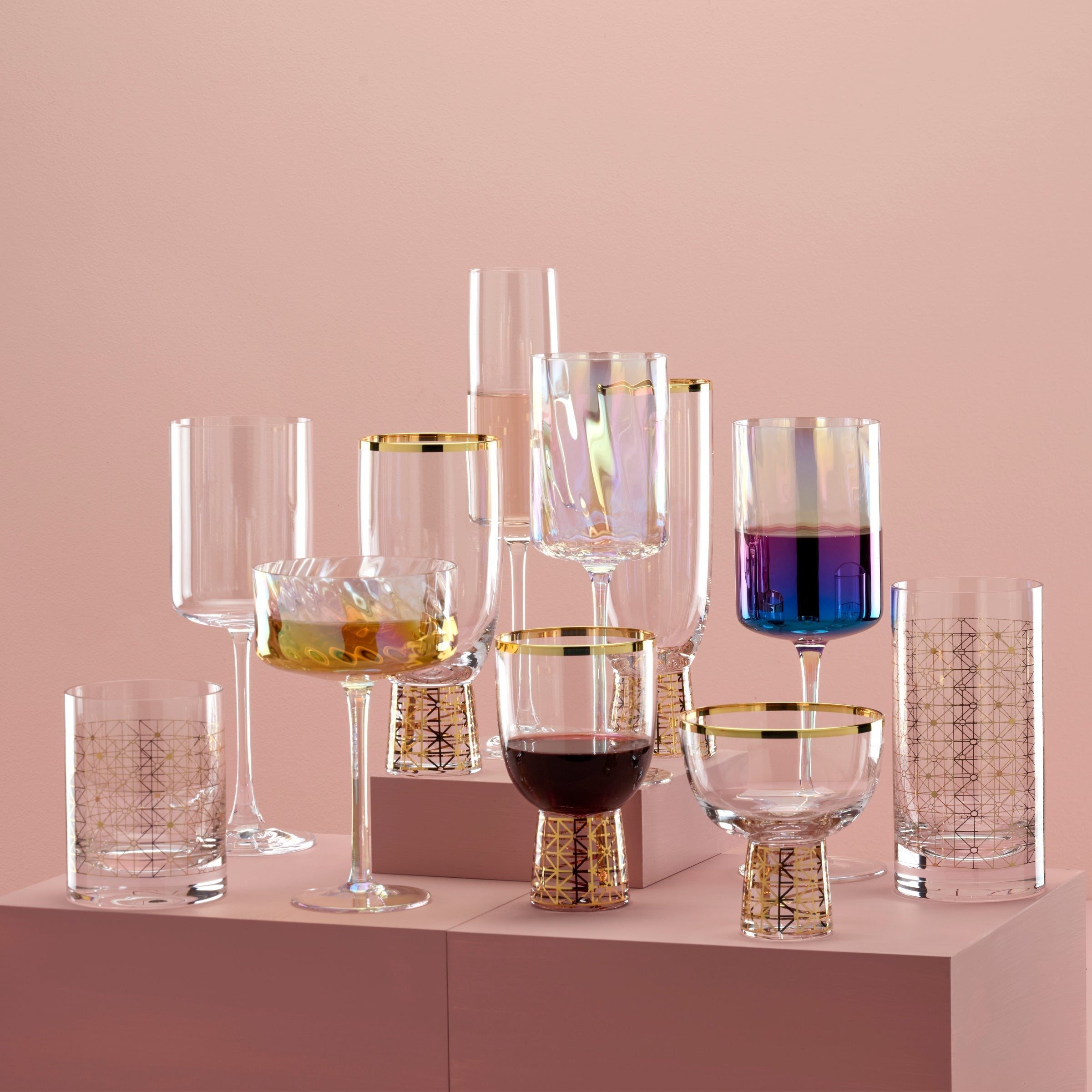 Tuscany Classics Gold Dust Double Old-Fashioned Glasses. Set of 4 - Image 4