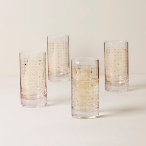 Alternative view of Tuscany Classics Gold Dust Highball Glasses. Set of 4
