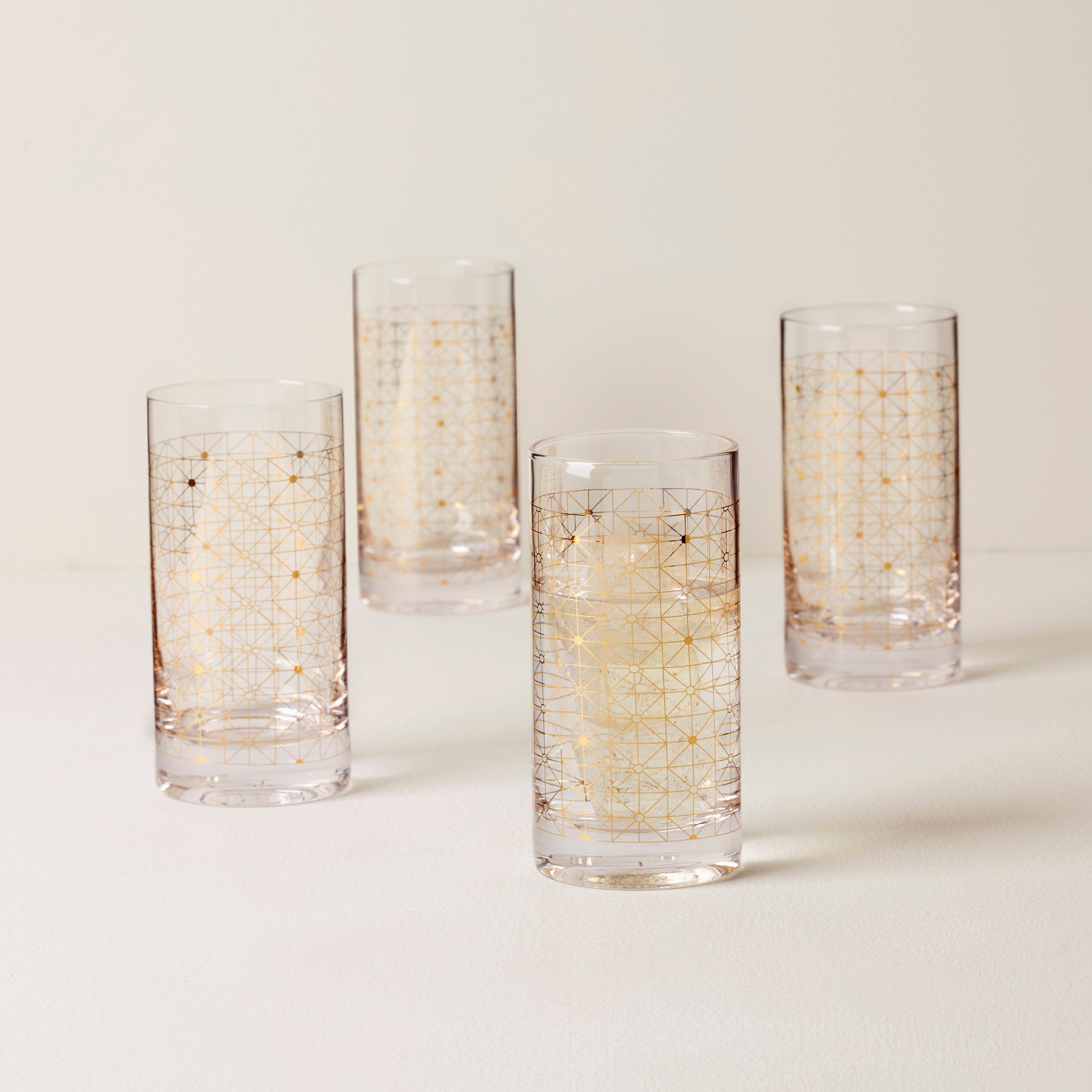 Tuscany Classics Gold Dust Highball Glasses. Set of 4 - Image 2