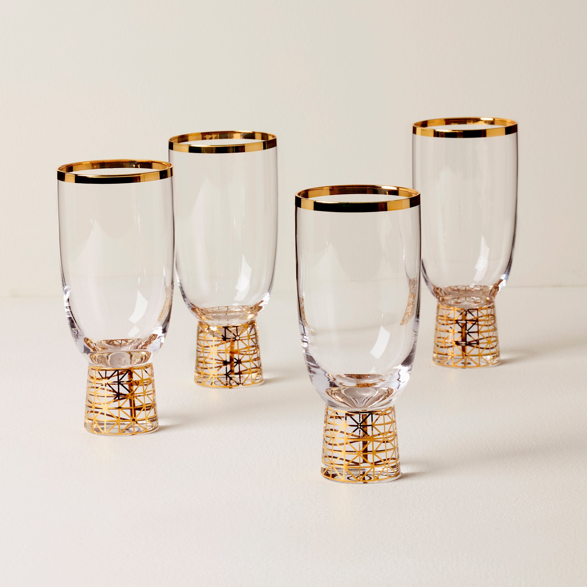 Tuscany Classics Gold Frost All-Purpose Glasses. Set Of 4