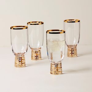 Alternative view of Tuscany Classics Gold Frost All-Purpose Glasses. Set Of 4