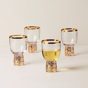 Alternative view of Tuscany Classics Gold Frost Wine Glasses. Set of 4