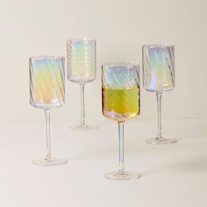 Alternative view of Tuscany Classics Iridescent White Wine Glasses. Set of 4