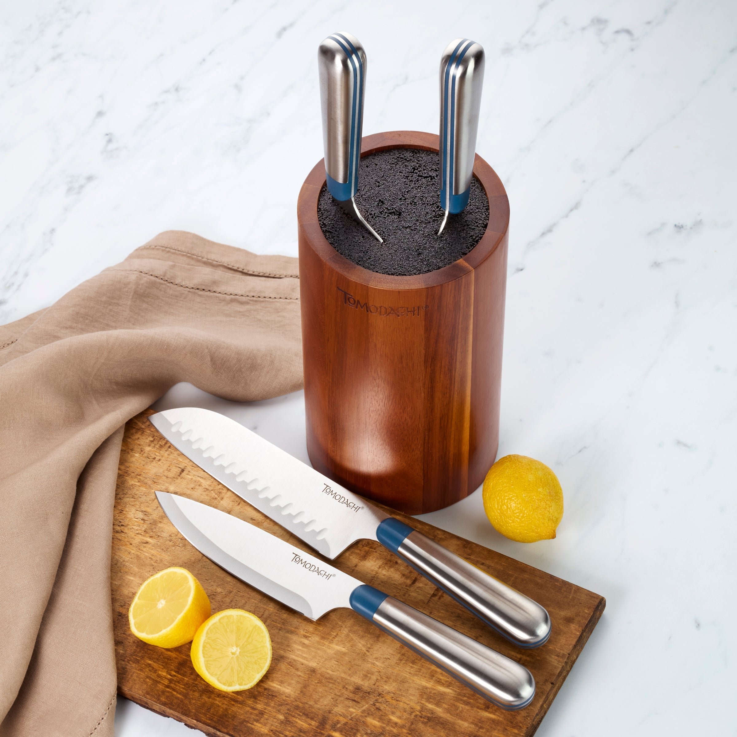 Keen Acacia 5-Piece Bristle Cutlery Block Set - Image 5