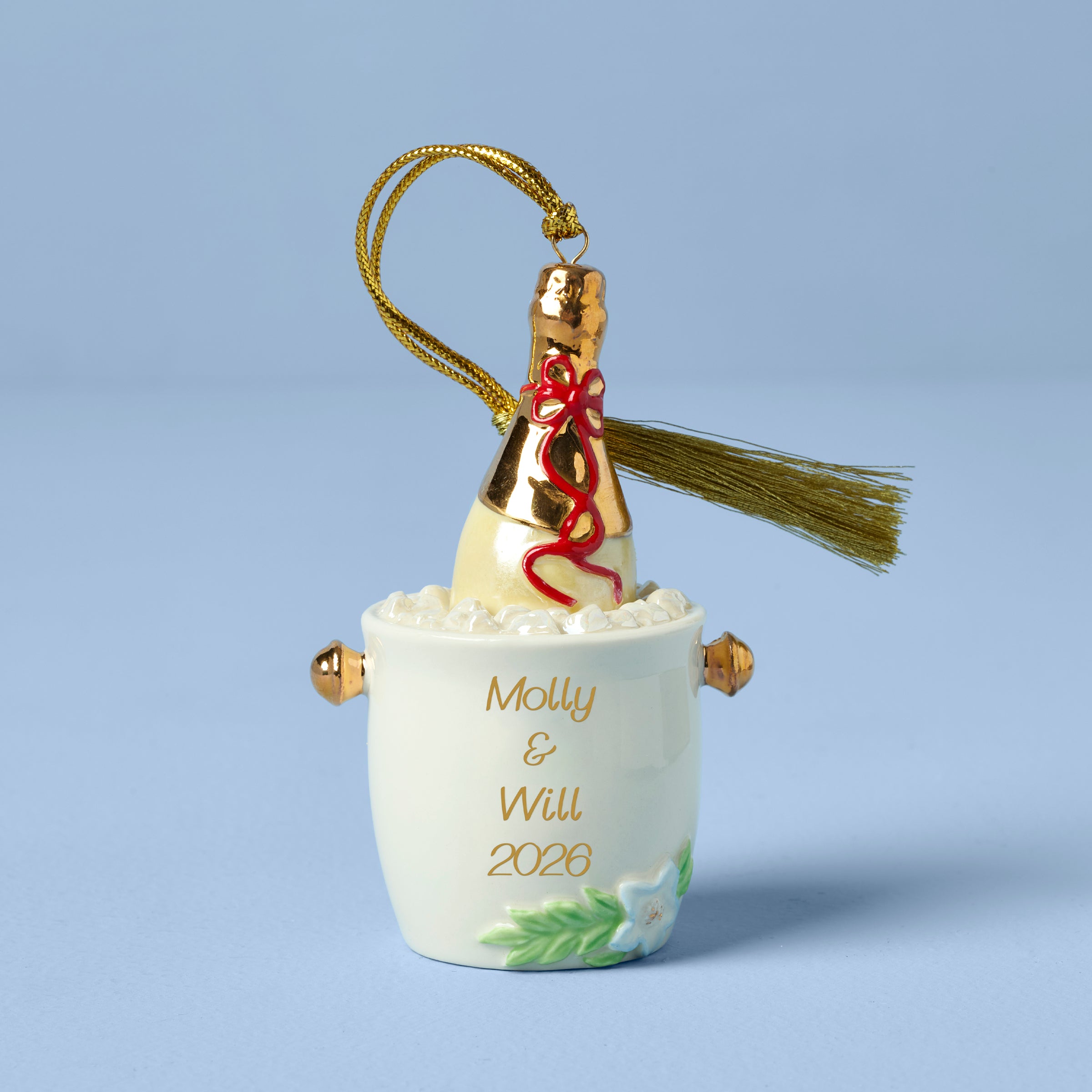 Personalized Champagne Bucket Ornament