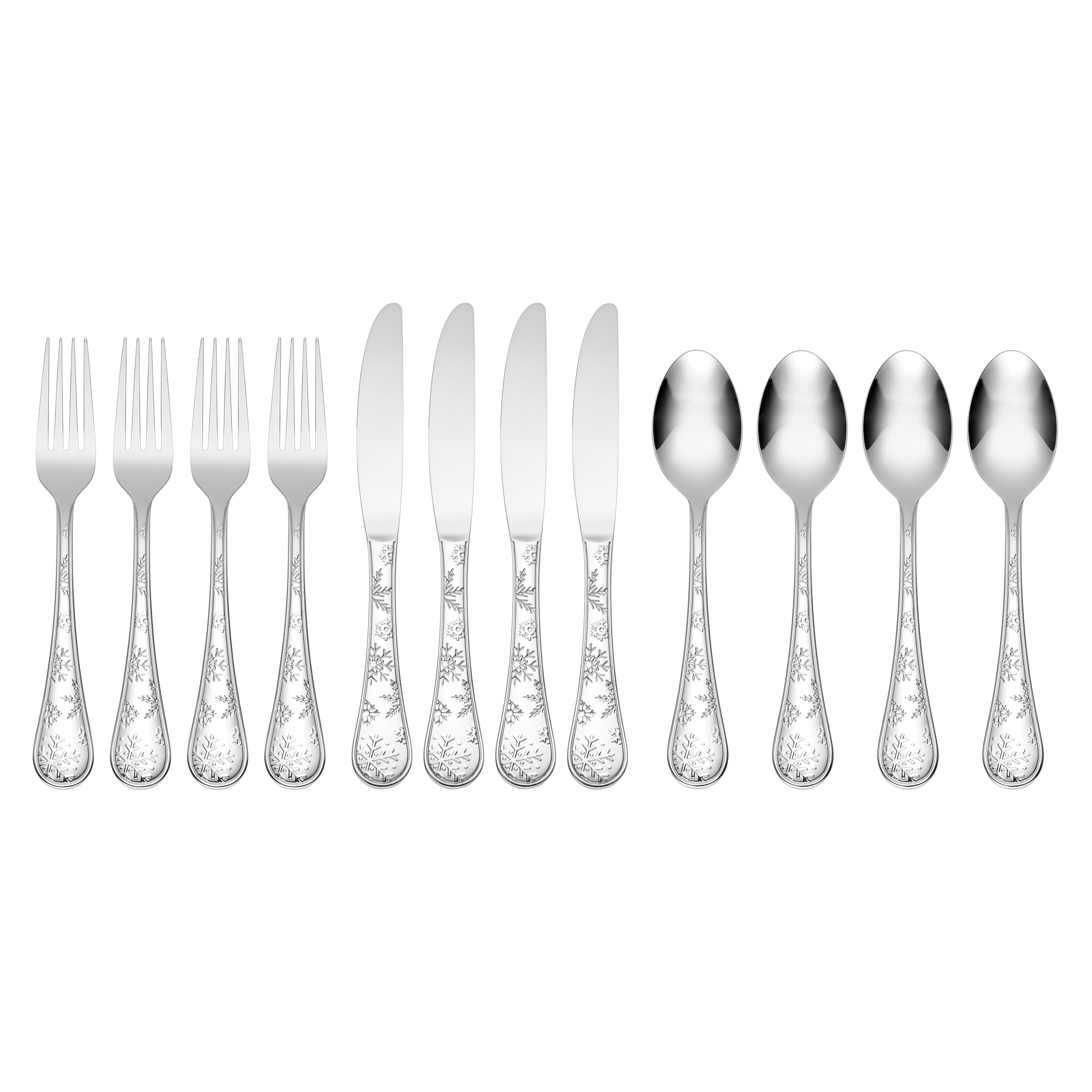 Snowflake Wishes 12-Piece Flatware Set - Image 3