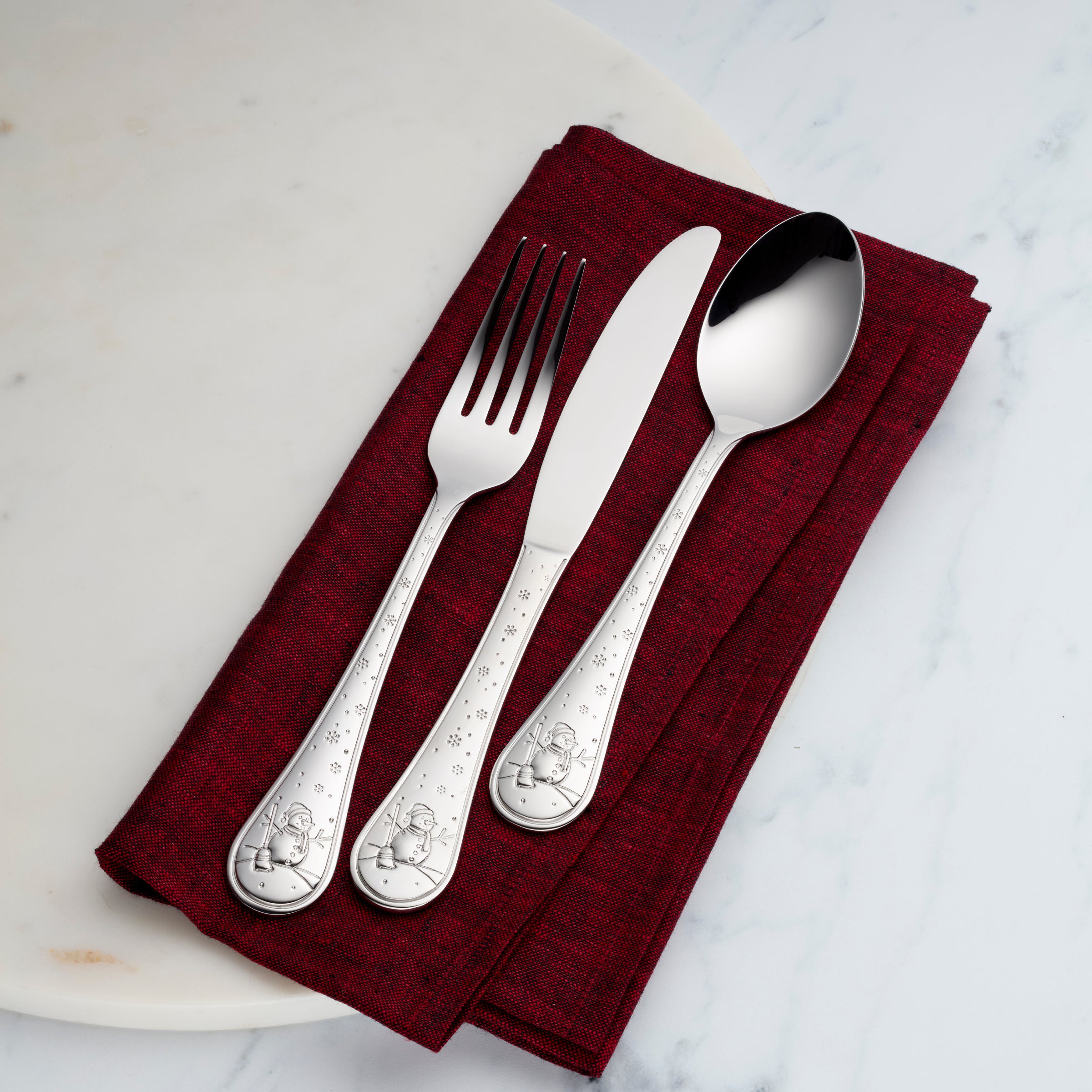 Snowman 12-Piece Flatware Set - Image 3