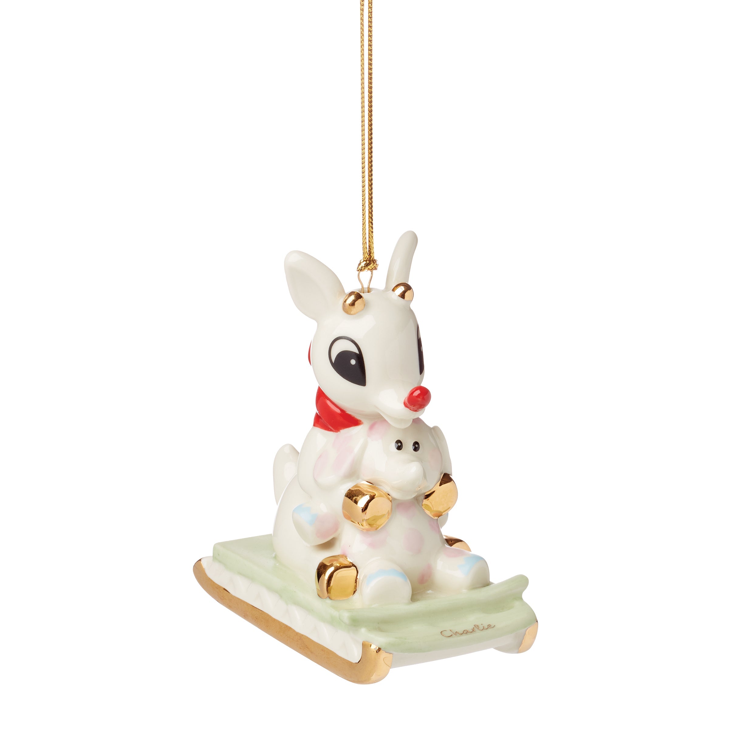Personalized Rudolph with Misfit Elephant Ornament - Image 4