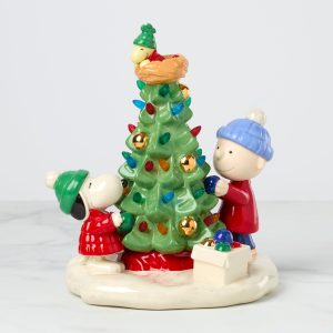 Alternative view of Peanuts Christmas Lit Figurine