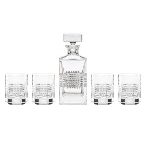 Sloane Crystsal 5-Piece Whiskey Set