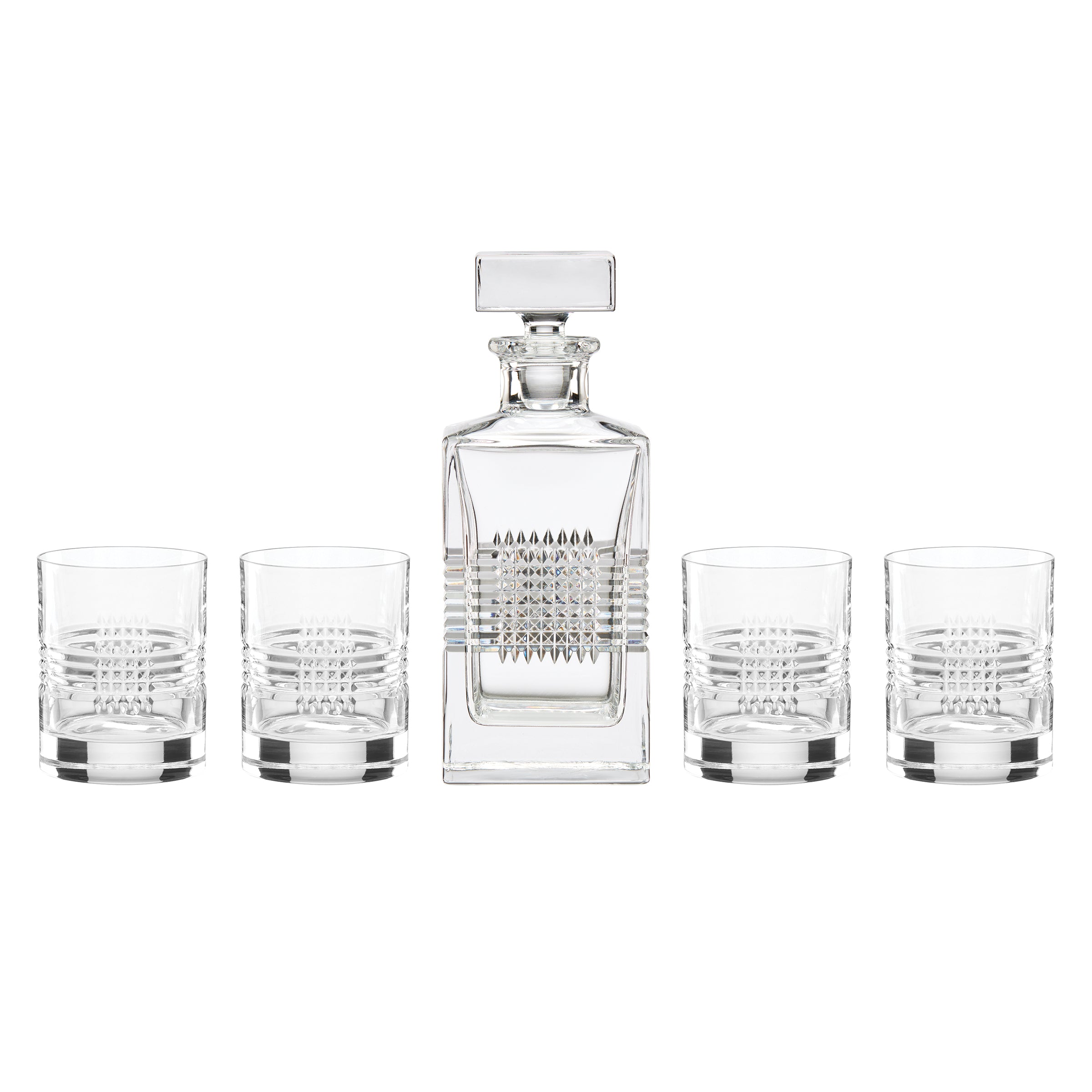 Sloane Crystsal 5-Piece Whiskey Set