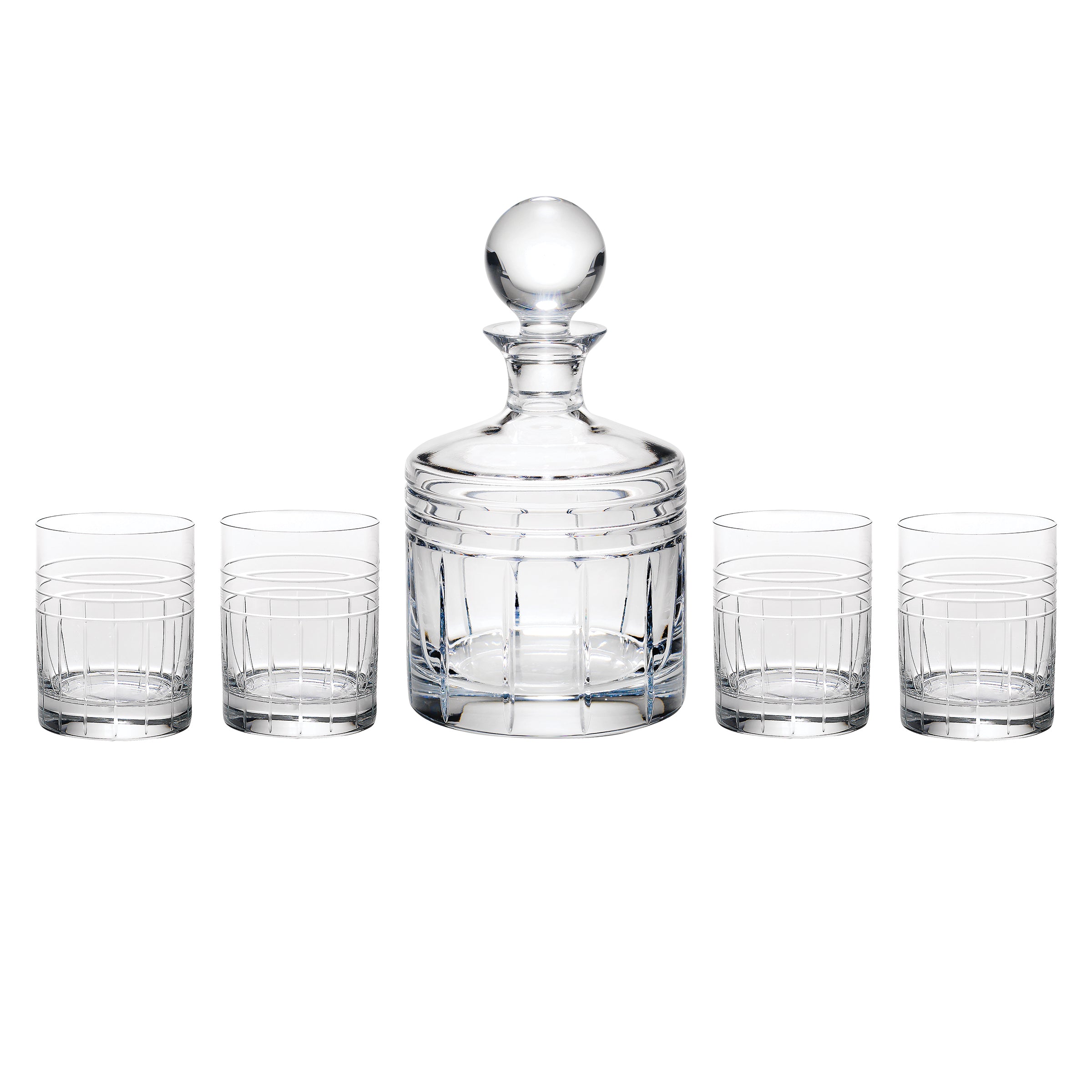 Tempo Crystal 5-Piece Whiskey Set