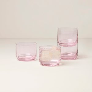 Alternative view of Tuscany Stackable Blush Short Glasses. Set of 4