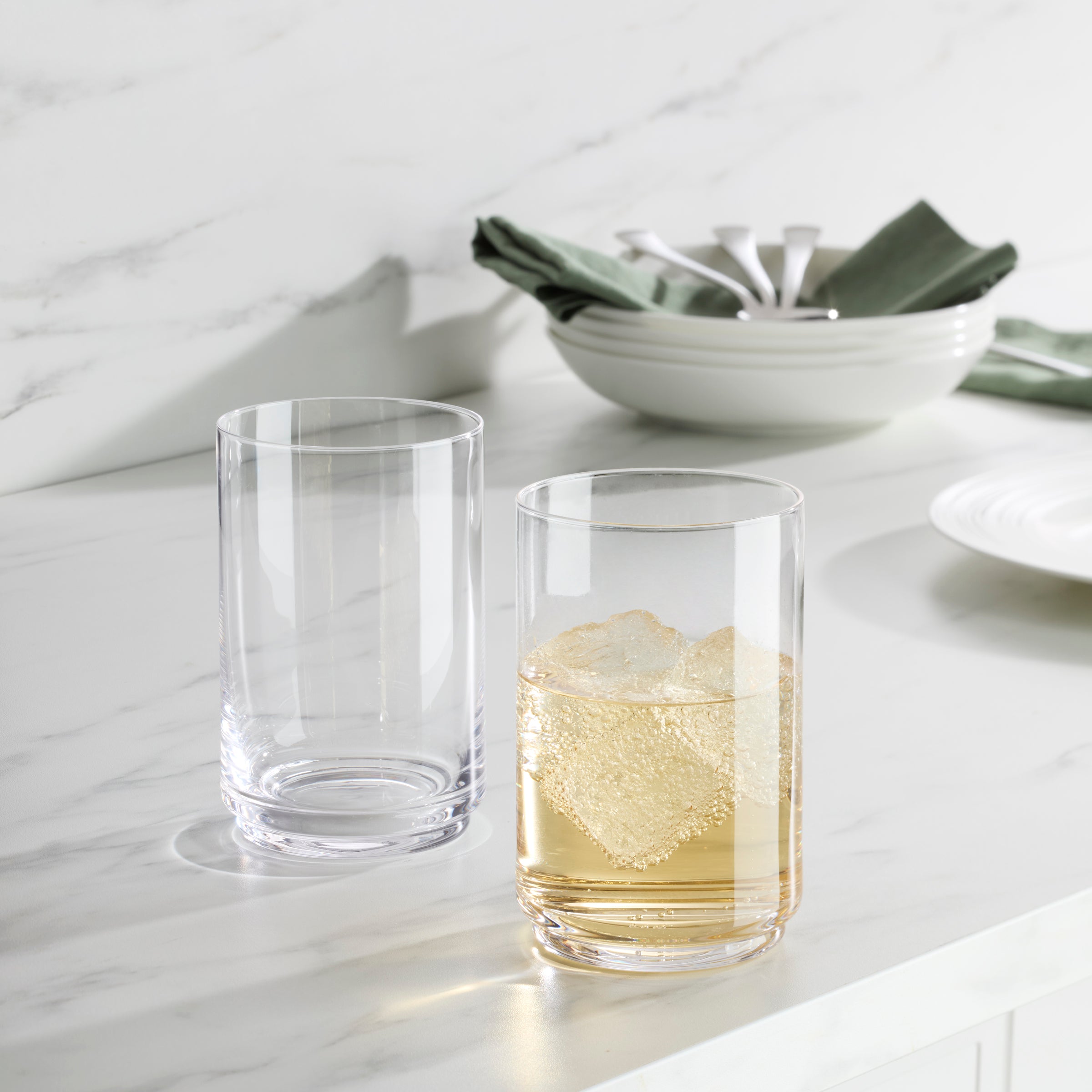 Tuscany Stackable Glass Coolers. Set of 6 - Image 3