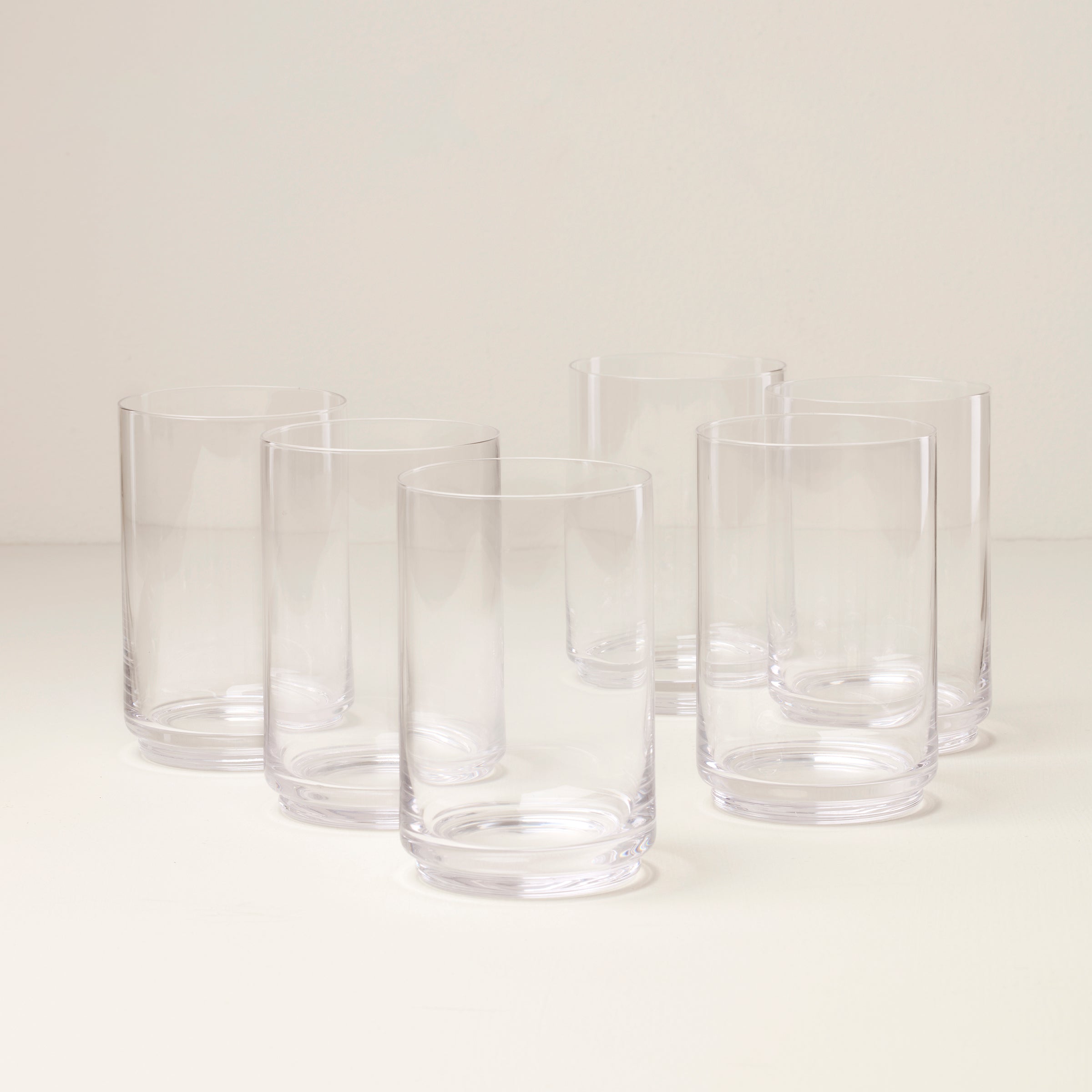 Tuscany Stackable Glass Coolers. Set of 6