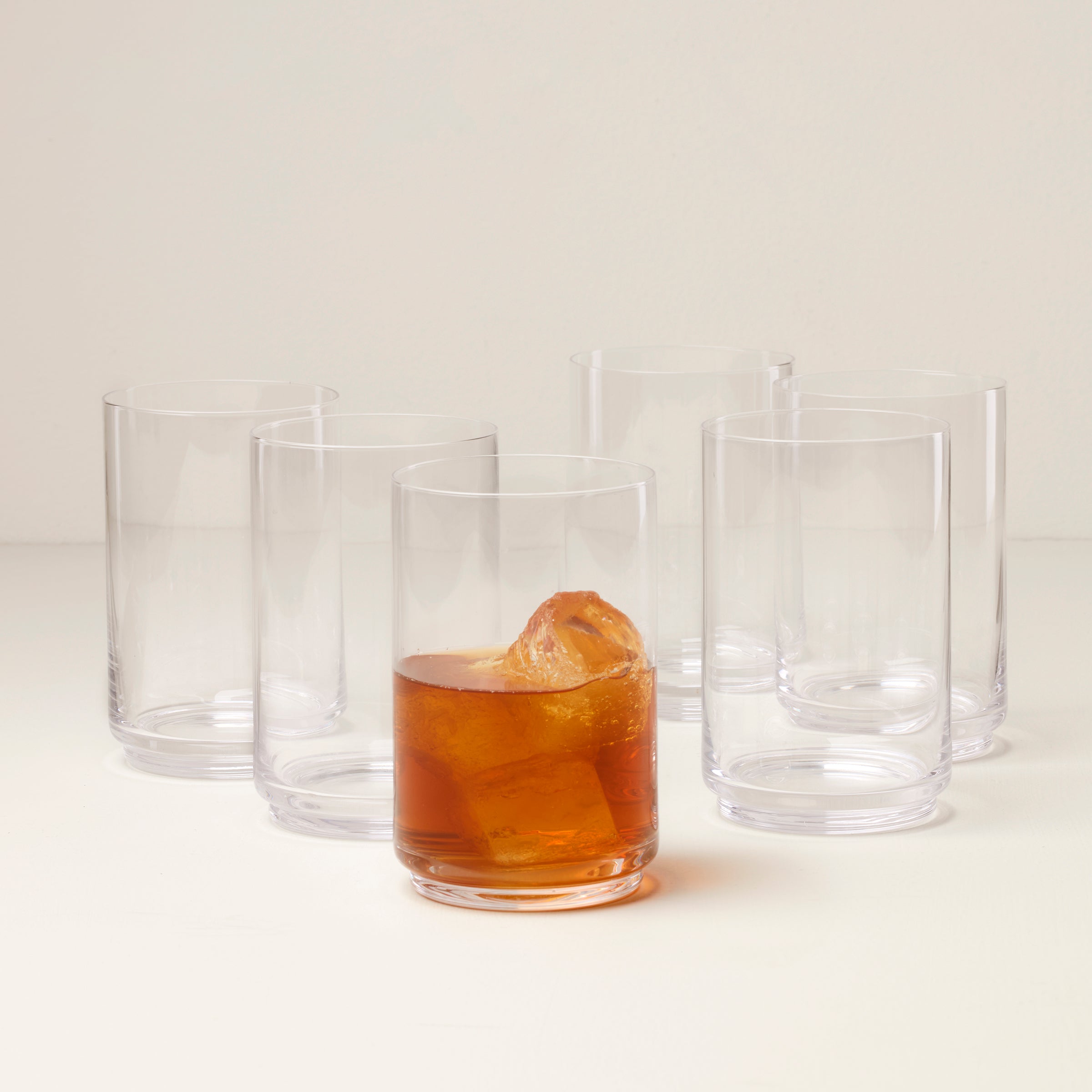 Tuscany Stackable Glass Coolers. Set of 6 - Image 2