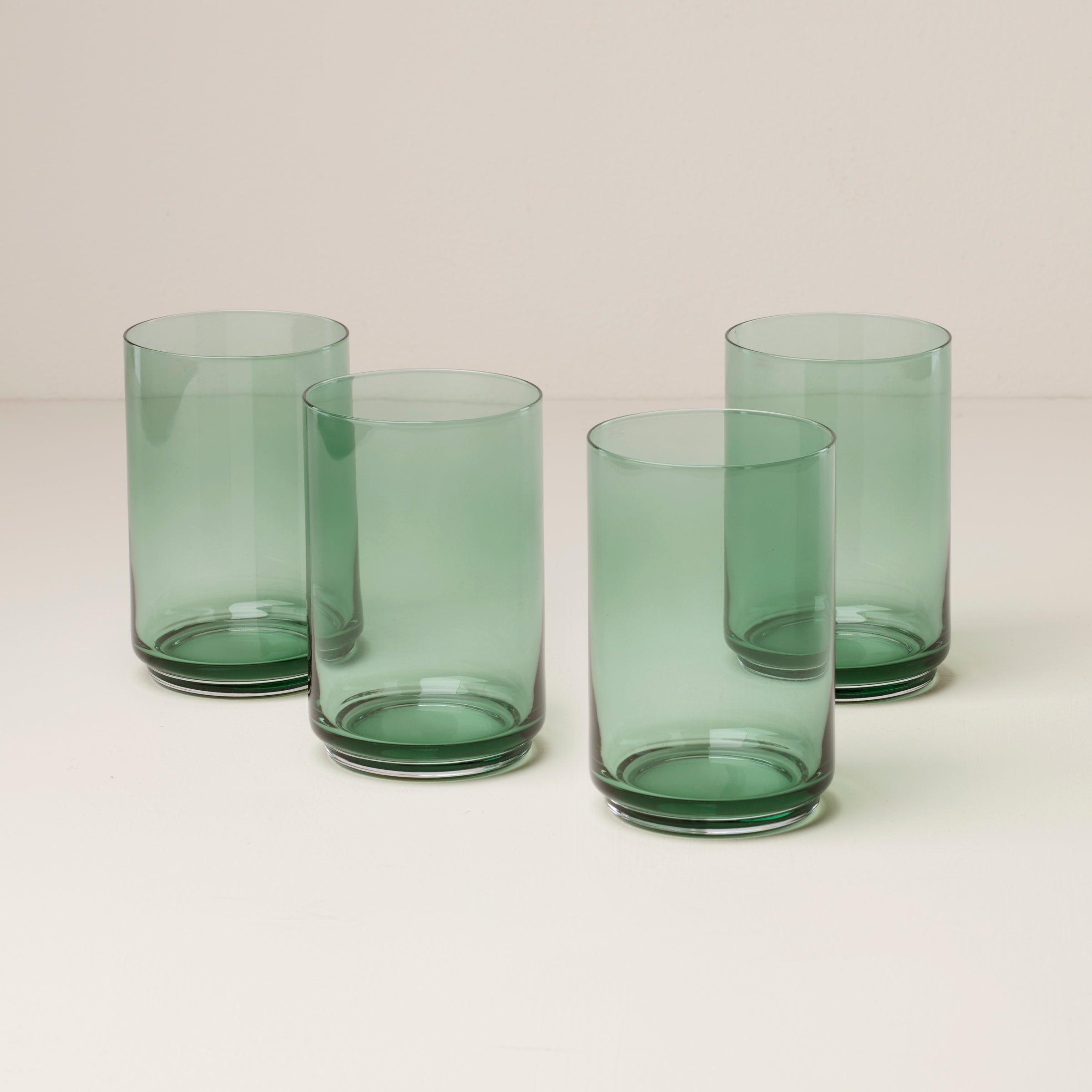 Tuscany Stackable Classics Green Coolers. Set of 4