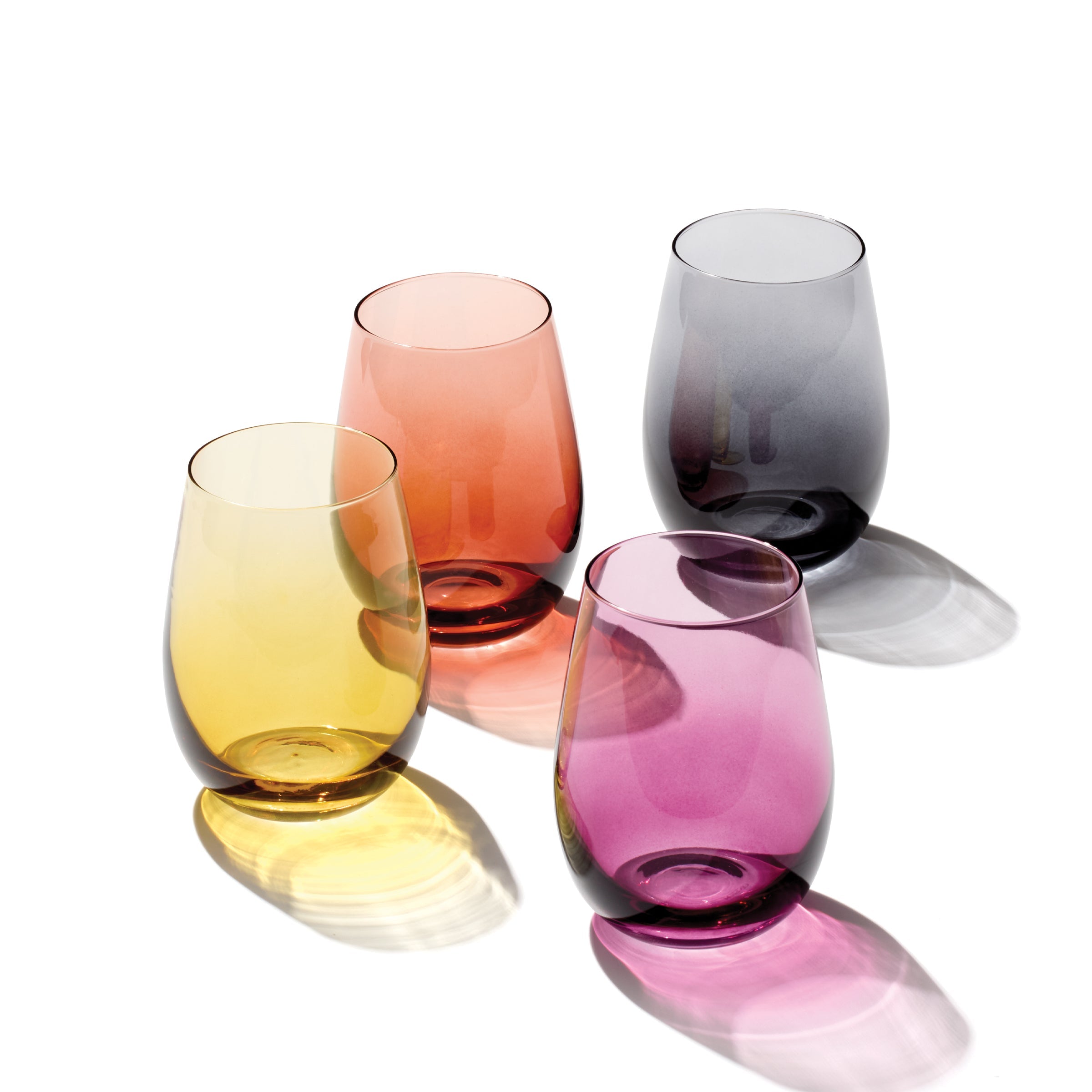 Golden Hour Stemless Wine Glasses. Set of 4 - Image 5