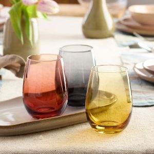 Alternative view of Golden Hour Stemless Wine Glasses. Set of 4