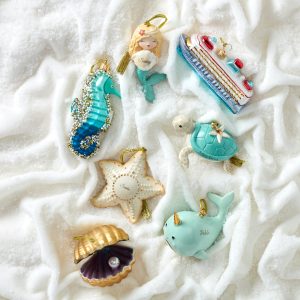 Alternative view of Retro Blown Glass Cruise Ship Ornament