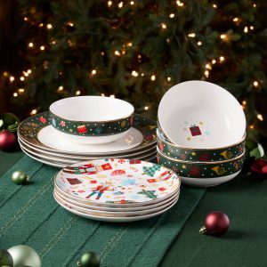 Alternative view of Nutcracker Ballet 12-Piece Dinnerware Set