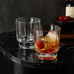 Alternative view of Estate Crystal Double Old-Fashioned Glasses. Set of 4