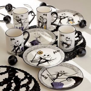 Alternative view of Nightmare Before Christmas Accent Plates. Set of 4