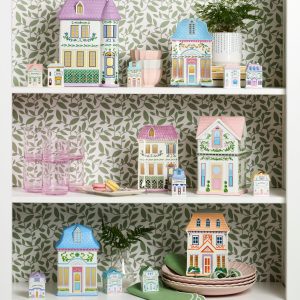Alternative view of Lenox Spice Village House Accent Plates. Set of 4