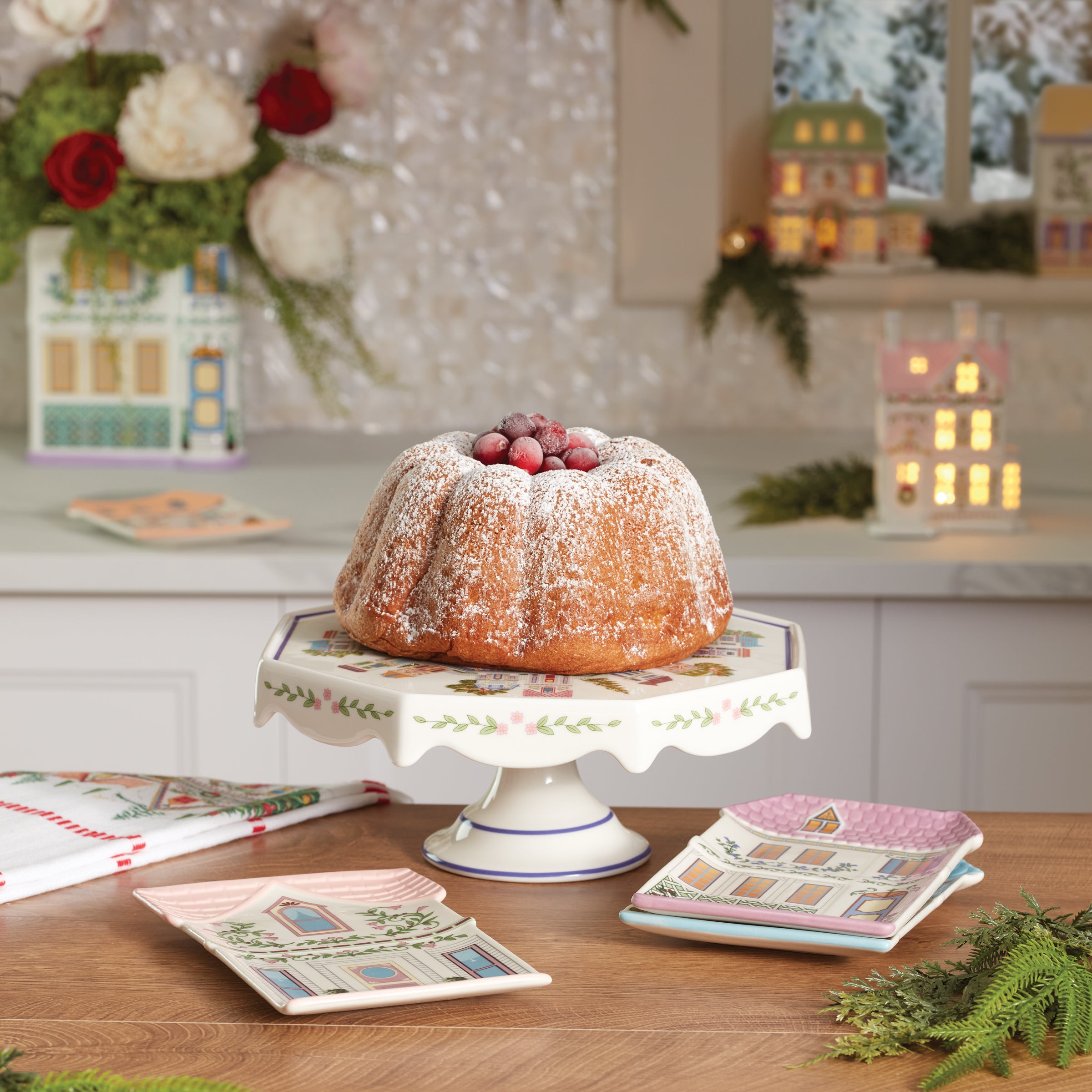 Lenox Spice Village Cake Plate - Image 3