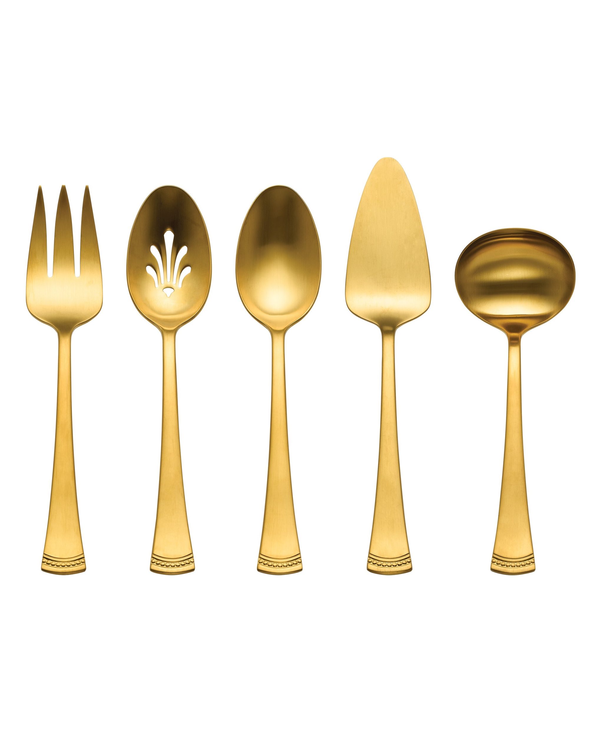 Portola Gold Satin 5-Piece Hostess Set - Image 3