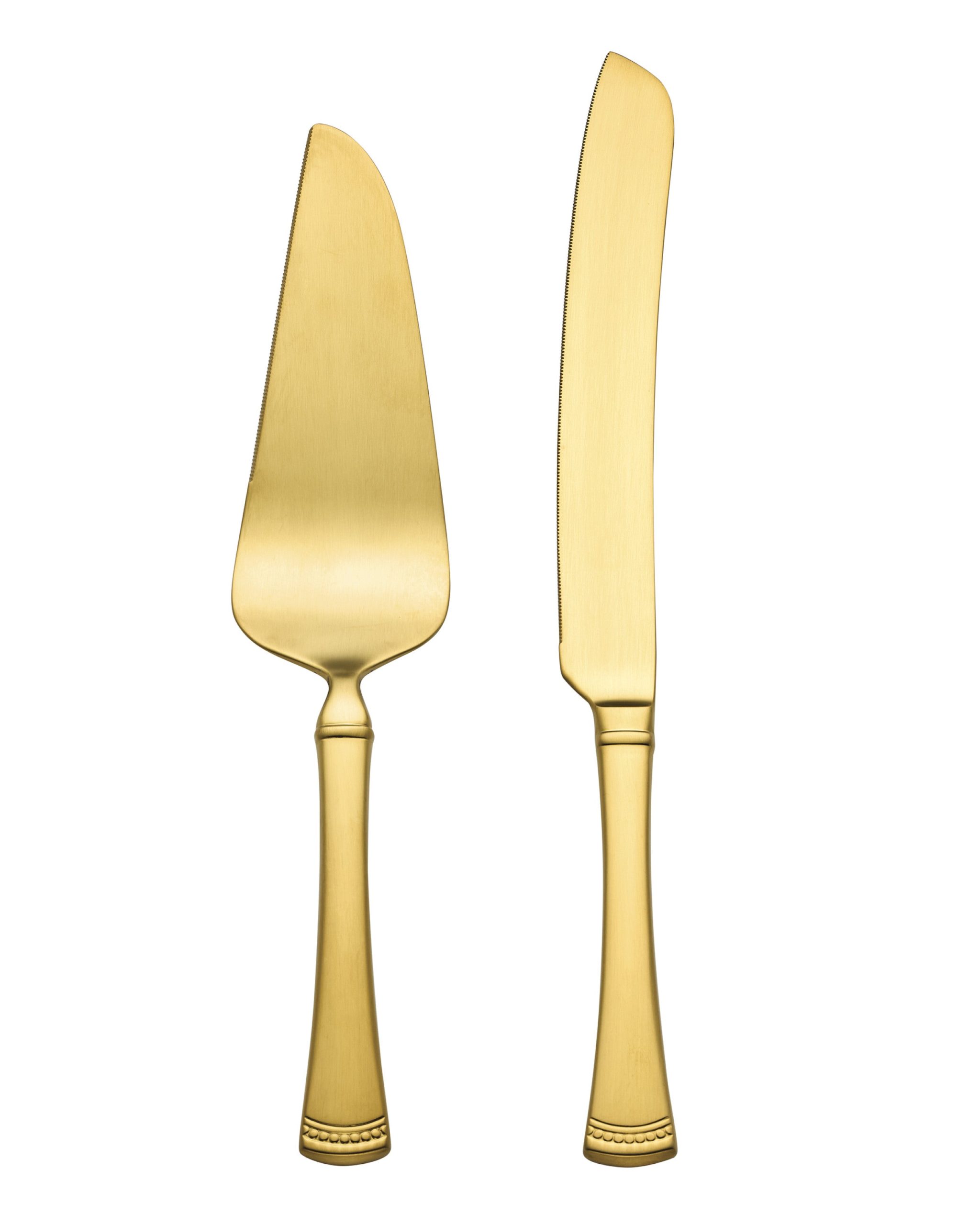 Portola Gold Satin 2-Piece Dessert Set - Image 4