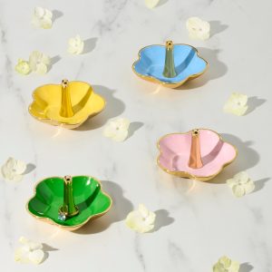 Alternative view of Make It Pop Blue Metal Ring Dish