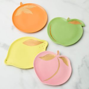 Tutti Fruity Tidbit Plates. Set of 4