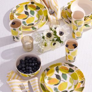 Alternative view of 24 Seven Melamine Lemon 12-Piece Dinnerware Set