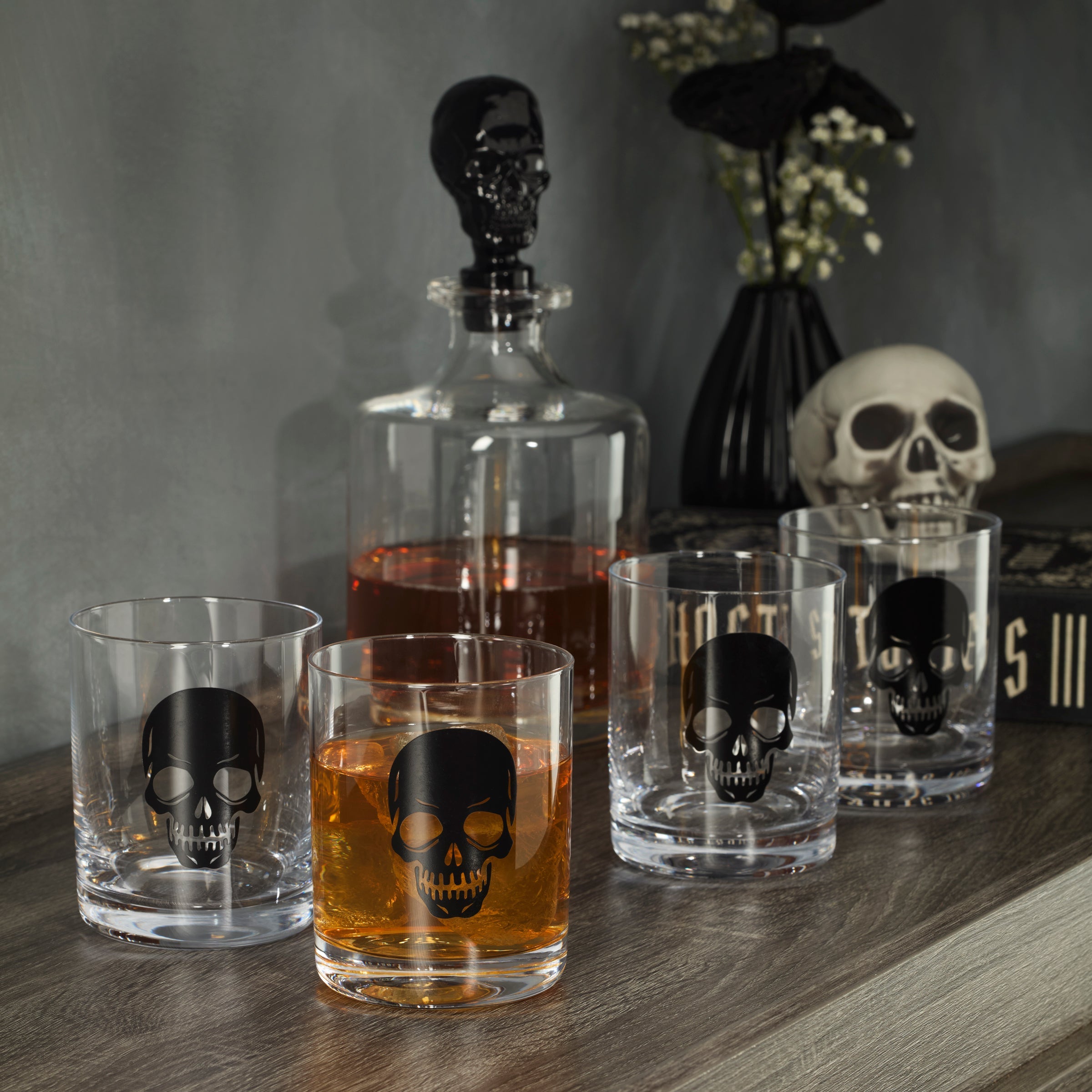 Vintro Halloween Skeleton 5-Piece Whiskey Set - Image 3