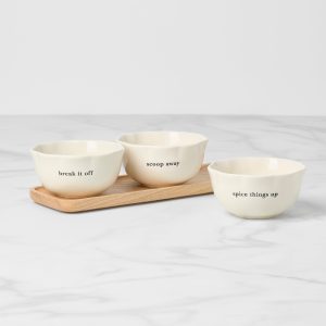 Alternative view of What A Treat 3-Piece Dip Bowls with Tray Set