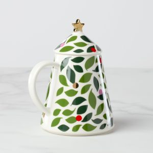 Alternative view of Evergreen Figural Tree Lidded Mug