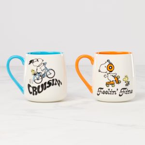 Alternative view of Peanuts Mugs Cruisin'-Feelin' Fine. Set of 2
