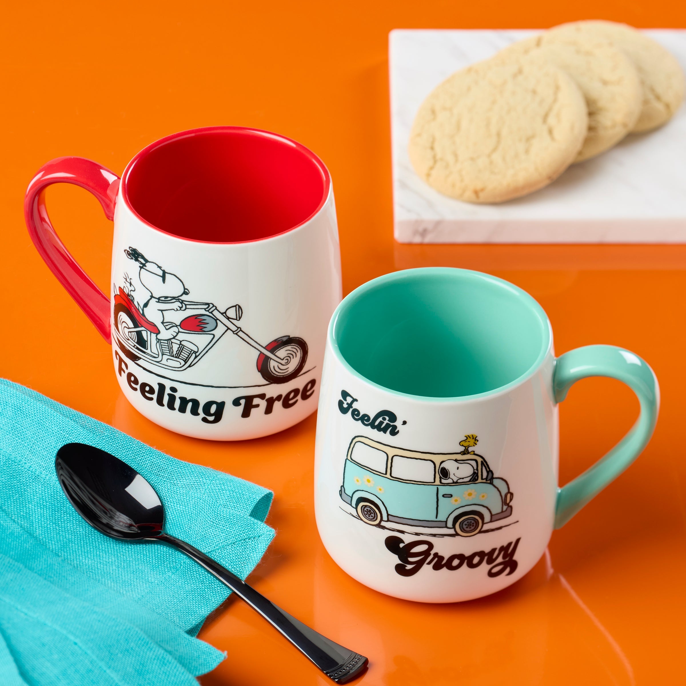 Peanuts Mugs Groovy-Feeling Free. Set of 2 - Image 3