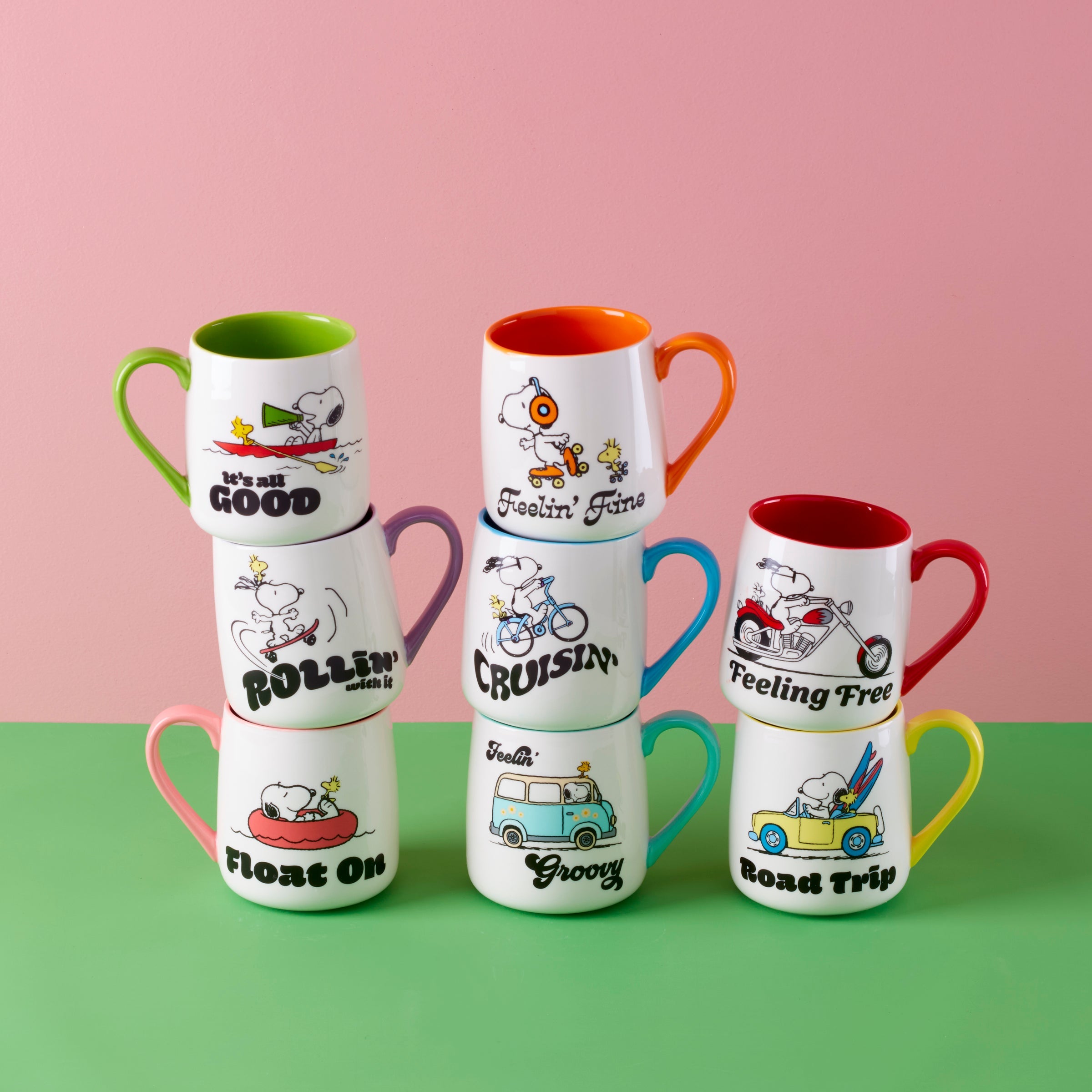 Peanuts Mugs Rollin'-All Good. Set of 2 - Image 5
