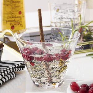 Alternative view of Make Merry Stemless Martini Glasses. Set of 4