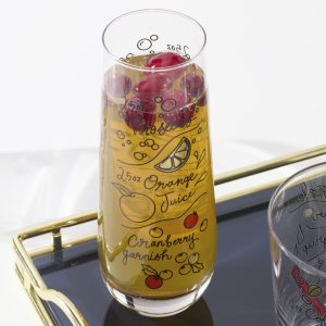 Alternative view of Make Merry Stemless Flute Glasses. Set of 4