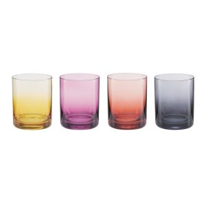 Golden Hour Double Old-Fashioned Glasses. Set of 4