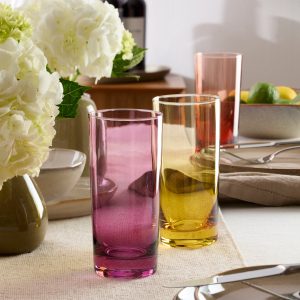 Alternative view of Golden Hour Highball Glasses. Set of 4