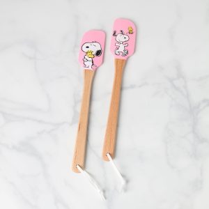 Chef Snoopy Pink Spatulas. Set of 2