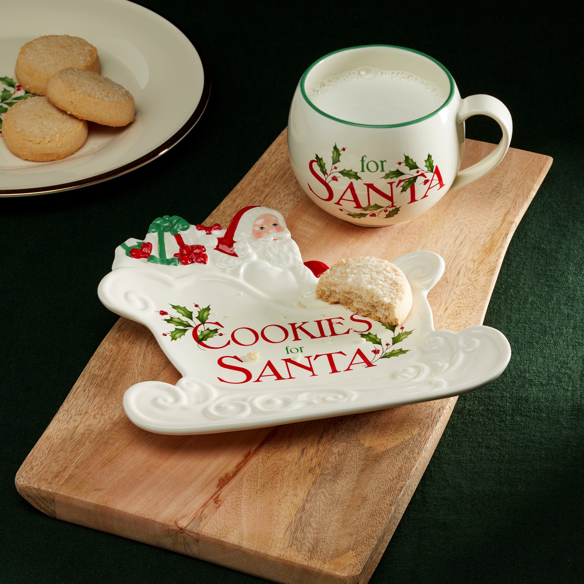 Holiday Cookies & Milk for Santa 2-Piece Set - Image 3