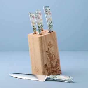 Alternative view of Butterfly Meadow Herbs 6-Piece Cutlery Block Set
