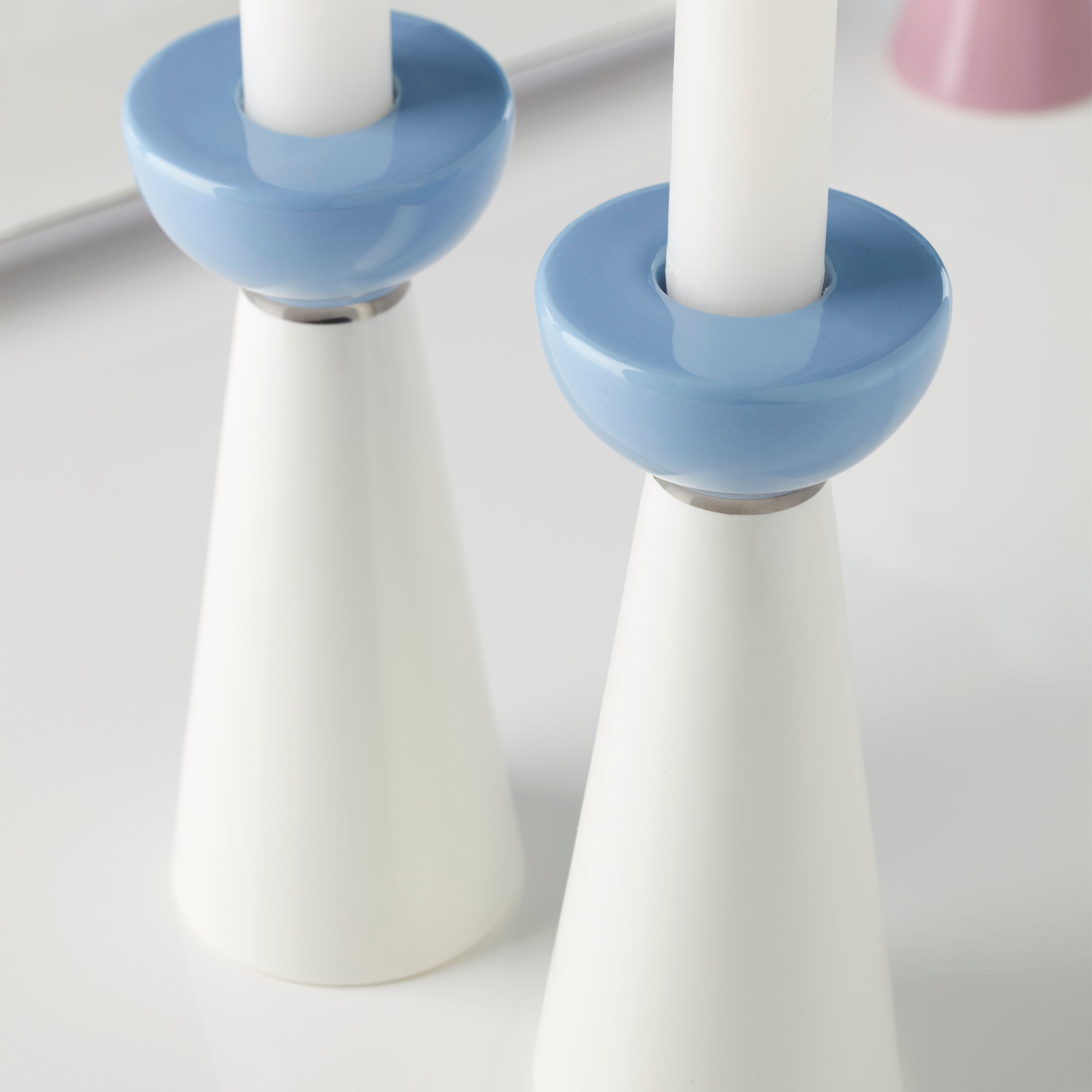 Oak Street Candlestick Holders. Set of 2 - Image 3