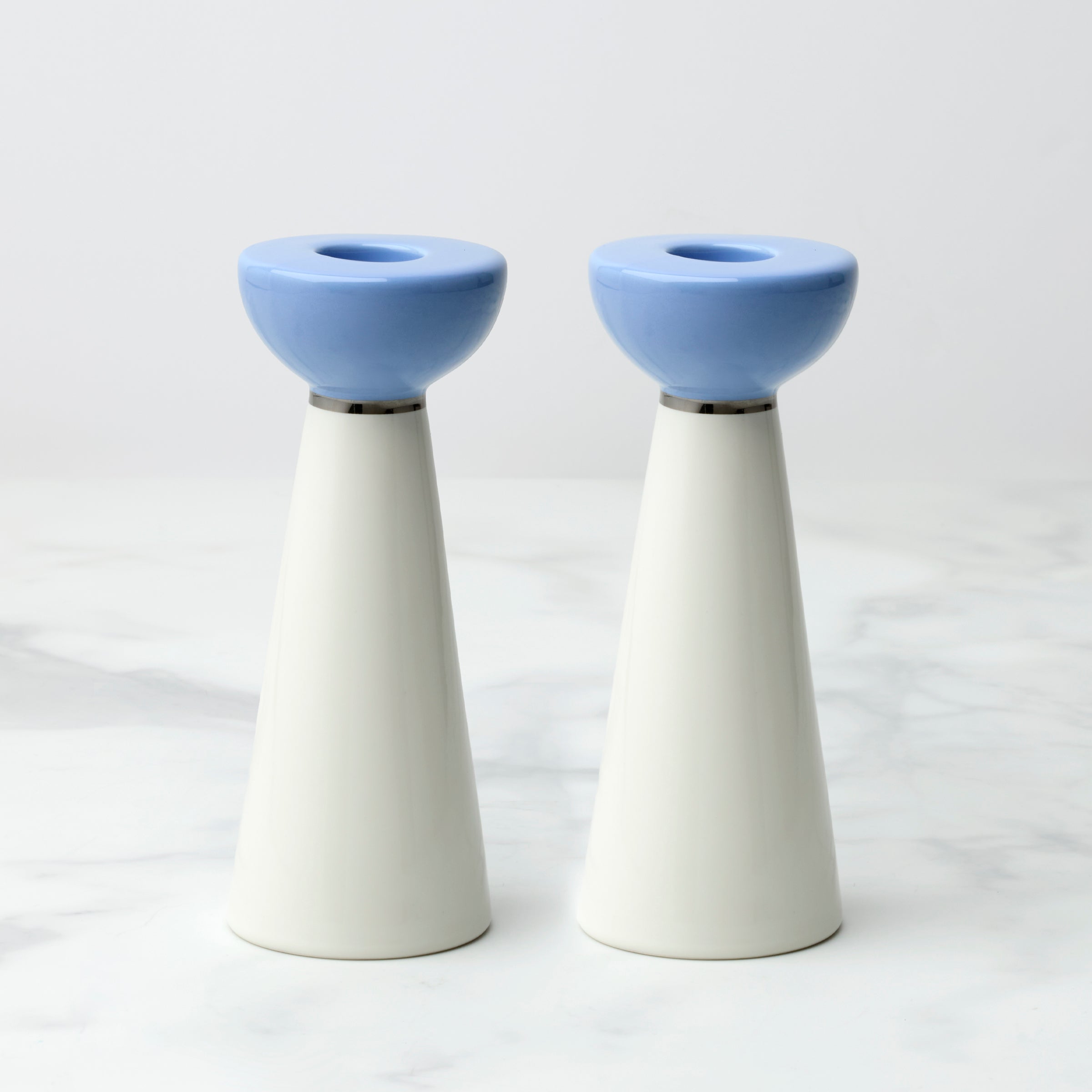 Oak Street Candlestick Holders. Set of 2