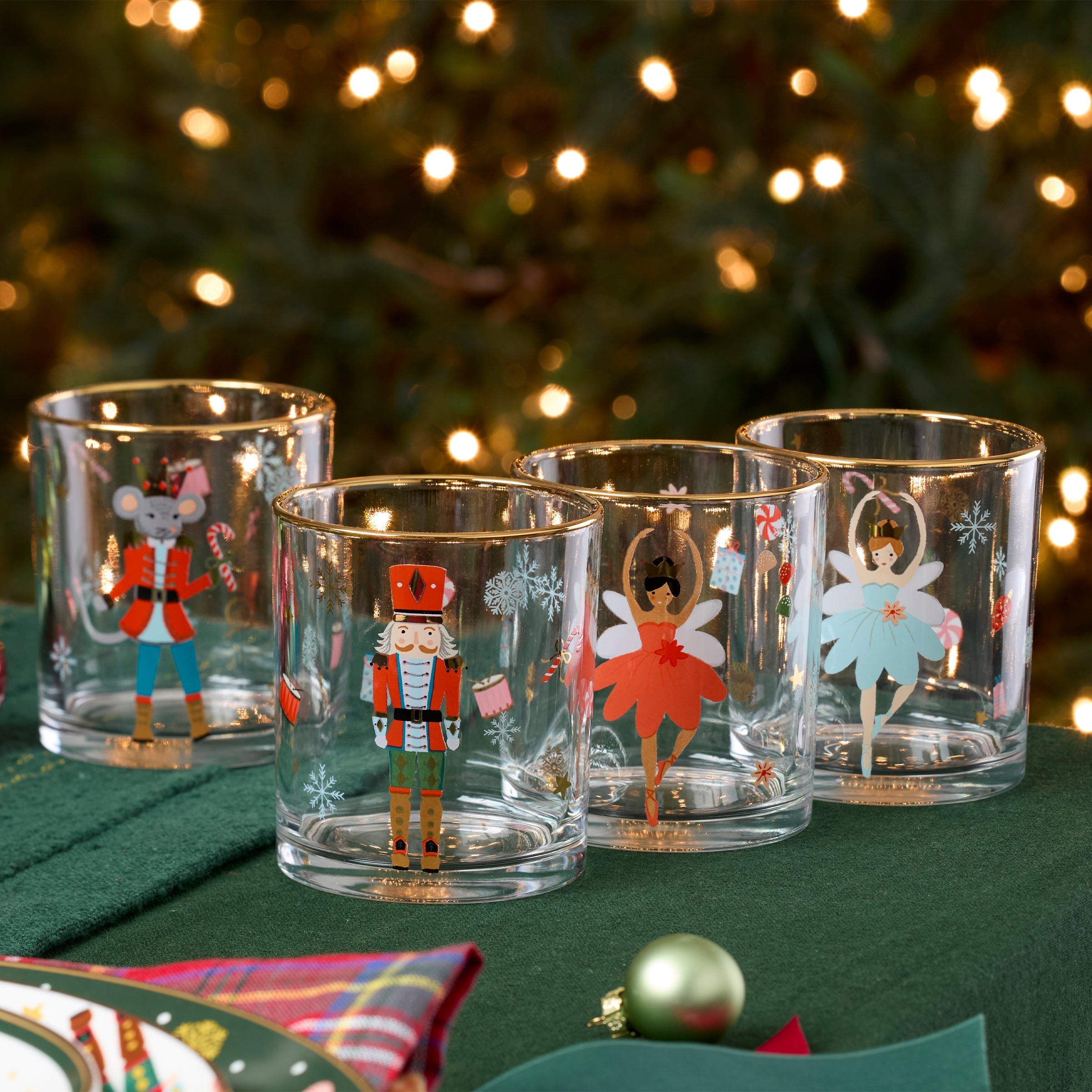 Nutcracker Ballet Double Old Fashioned Glasses. Set Of 4 - Image 3